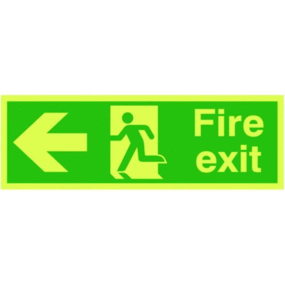 Fire Exit with Left Arrow Sign | FX04311L | SIGNS AND LABELS | SLS